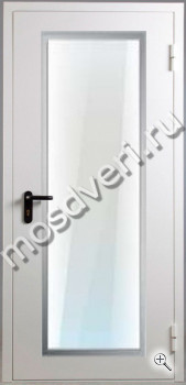 Однопольная противопожарная дверь EI-60 с остеклением - купить от производителя Мосдвери Однопольная противопожарная дверь EI-60 с остеклением